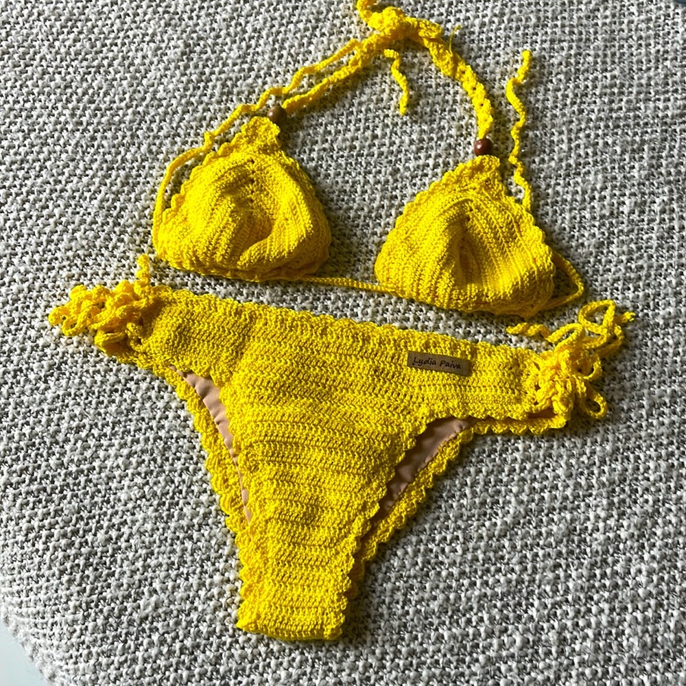 Bikini hand made yellow